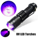 Bright Aluminum Alloy Mini Aluminum Light Flashlight Torch 365nm UV LED Torches