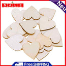 50pcs Heart Wooden Birthday Party Delivers Photo Props Wedding Decor