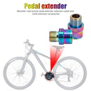 MTB Bicycle Pedal Axle Extension Steel Pedal Bolt Spacer Dazzling (16mm) Newly