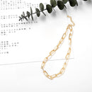 Women Metal Love Heart Pendant Necklace Multilayer Clavicle Chain Female Jewelry