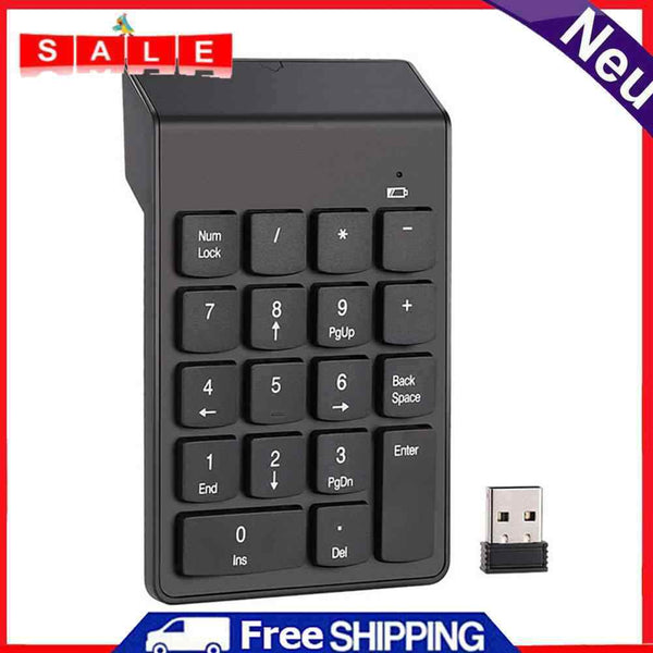 Wireless Numeric Keyboard Laptop Notebook Tablets Portable 2.4GHz Digital Numpad