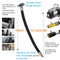 Lock-on Air Chuck with Rubber Hose Car Motorcycle Tire Tyre Pump Hose Adapter