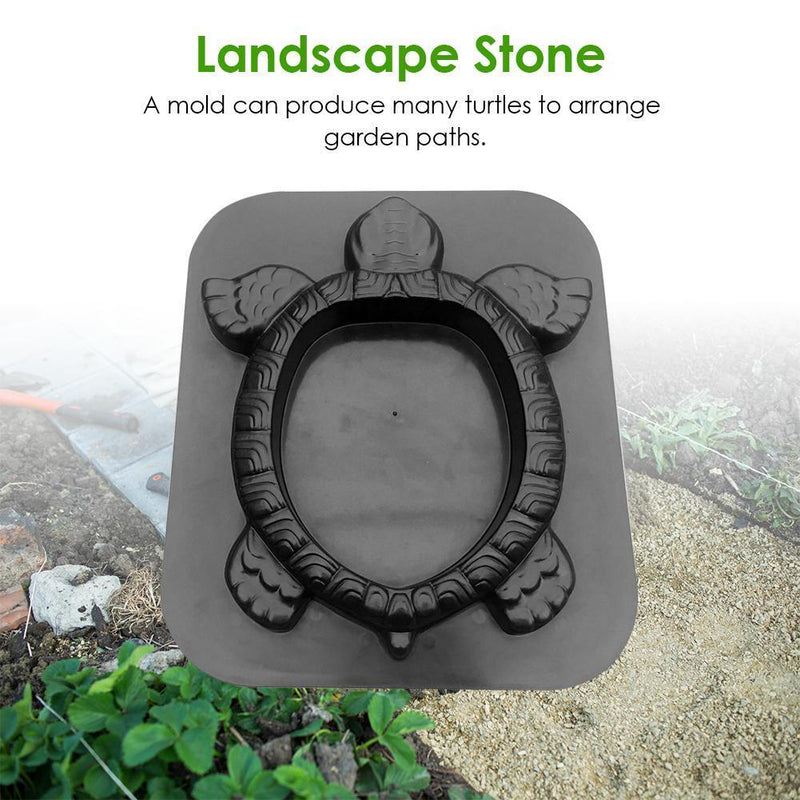 Planting Flowers Mould Garden Path Maker Turtle Concrete Cement Mold Brick