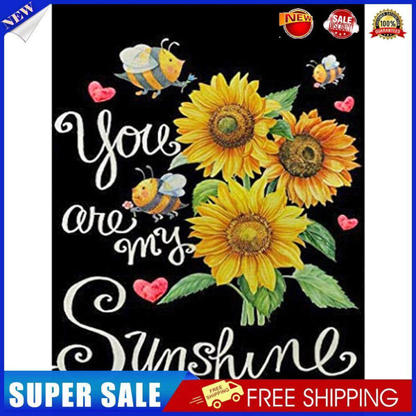 DIY Paint By Number Kit Sunflower No Frame for Home Hanging Art Decoration