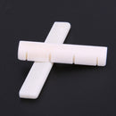 Beige Buffalo Bone Bridge Saddle Nut Slotted for Ukulele Uke Guitar Newly