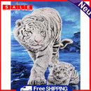 5D Rhinestone Pictures DIY Tigress Full Round Drill Diamond Painting Artwork Kit
