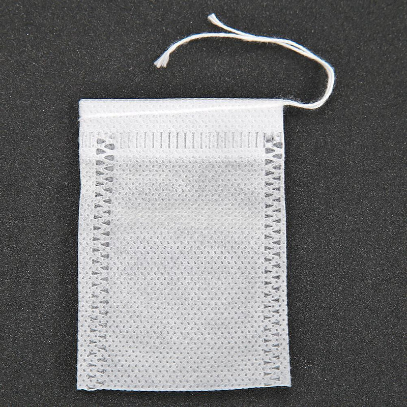 100pcs Empty Scent Drawstring Tea Bag Seal Filter Herb Spice Pouch (5x7cm)