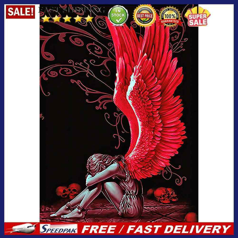 5D DIY Diamond Painting Angel Full Round Drill Rhinestone Mosaic Art Pictures