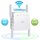 2.4+5G Dual Band Wireless Extender Repeater 1200M WiFi Booster Amplifier UK Plug