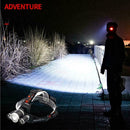 LED Head Torch Headlamp, Motion Sensor Control, 650 Lumen Bright H8H4 E6B4