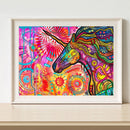Oil Paint By Numbers Picture DIY Painting Doodle Abstract Acrylic Paint Decor