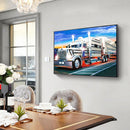 5D DIY Truck Full Round Diamond Painting Mosaic Picture Kits Wall Art Crafts Set