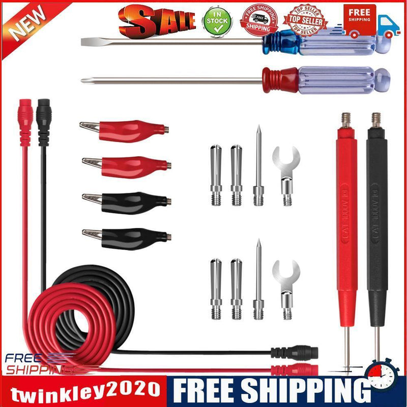 18pcs Universal Multifunctional Multimeter Test Line Set with Screwdrivers