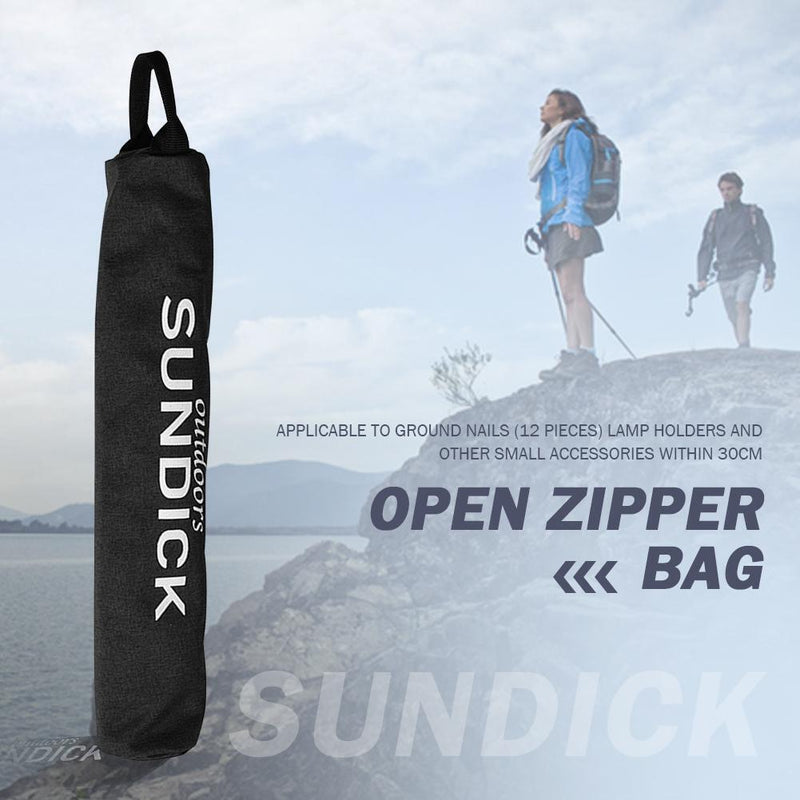 Camping Tent Peg Stake Storage Bag 600D Fabric Zipper Bag Tent Accessories