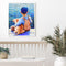Holding Dog Boy Oil Paint By Numbers Kits Canvas Picture DIY Wall Art Craft