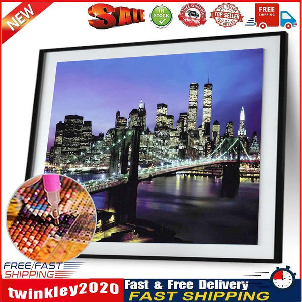 City Night 5D Diamond DIY Painting Craft Kit Home Wall  Decor Newly