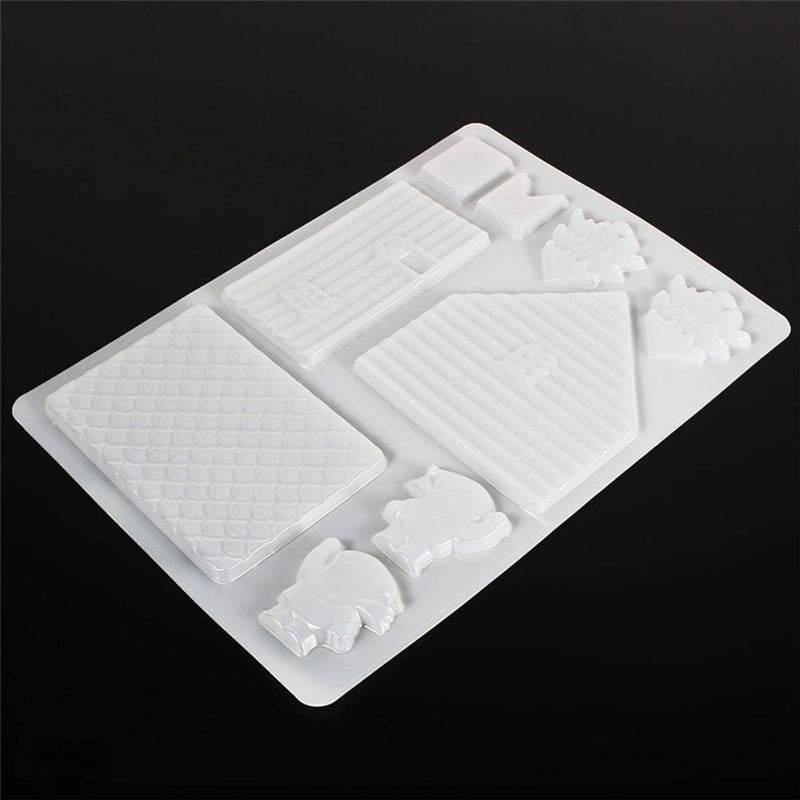 Tools Christmas Chocolate Mold Biscuits Cutter Gingerbread House Mould