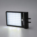 56LED Solar Motion Sensor Wall Light Remote Control Street Lamp (Black)