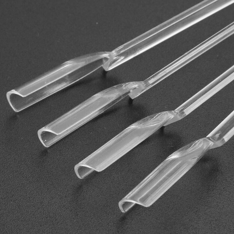 50pcs Nail Art False Tips Sticks Display Fan Design(Steel ring transparent)