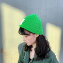 Korean Winter Autumn Warm Knitted Hat Pure Color Men Women Crochet Beanies Ca