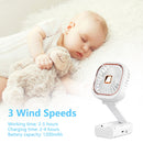 #A Mute Hanging Neck Fans 2 Speed Handheld Fan Desktop Fan for Outdoor Sport Tra