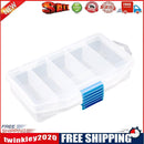 5 Compartments Storage Case Box Transparent Fishing Lure Bait Tackle Boxes