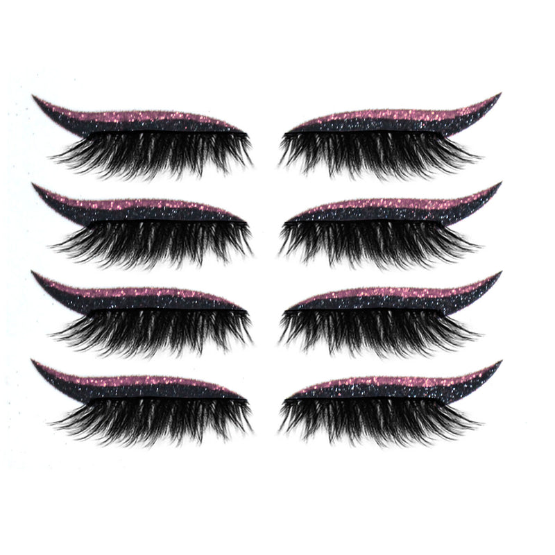 with Eyelashes Reusable Eyeliner and False Eyelashes Self Adhesive Eyeliner