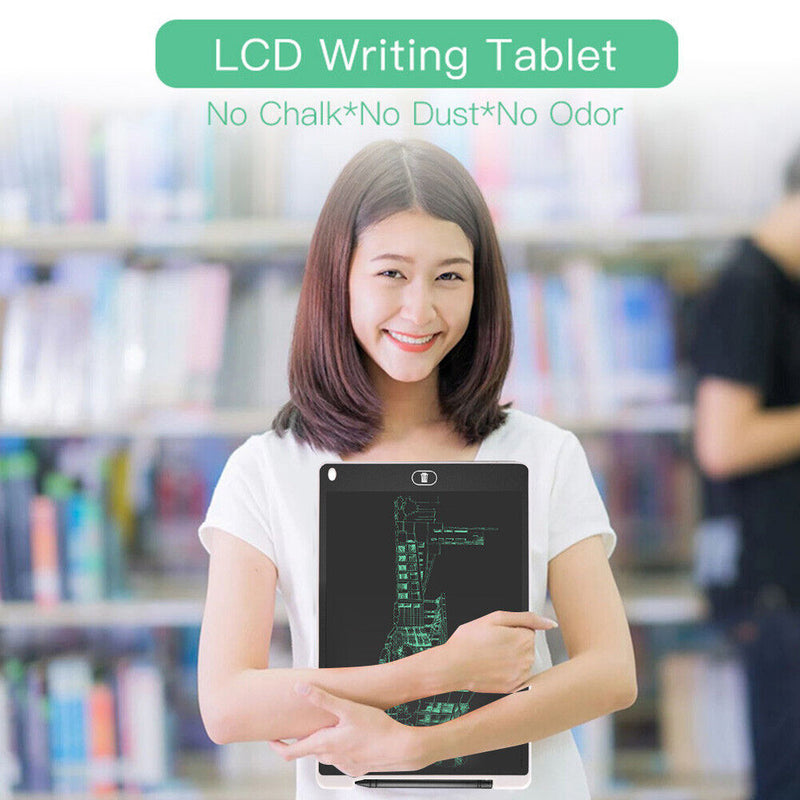12 inch Digital LCD Writing Tablet Electronic Drawing Pads Board (White)