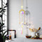 4pcs Hanging Crystal Light Catcher Metal Moon Sun Garden Wall Wind Chime Newly