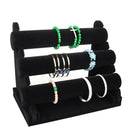 3-Tier Jewelry Bracelet Watch Bangle Display Holder Stand Showcase T-bar