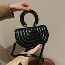 Female Retro Pure Color Crossbody Bag Women Trending Small Capacity Handbag