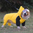#A Pet Raincoat Four-Legged All-Inclusive with Reflective Strips Poncho Rain Cov