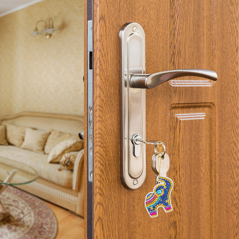 Elephant 5D Diamond Painting Keychain Slap Luminous DIY Pendant (dsk012) Newly