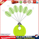 60pcs 10 Group Set Silicone Space Beans Stopper Fishing Bait Float (Green) Newly