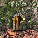 Dinosaur Climbing Windows (A)*1  Dragon Opening Door Statue (B)*1