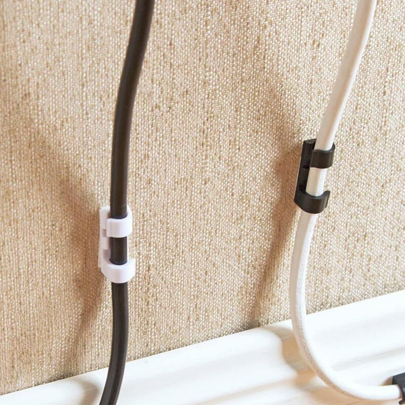 20pcs Car Wire USB Clip Cable Fixed Clamp Fastener Charger Line Retaining Clips