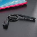 65W PD USB Type C Female Adapter Braided Cable for Microsoft Surface Pro 5