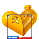 Water Bottle - Love Heart Storage Rotatable Water Bottle for Sport (Yellow)