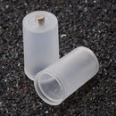 12/lots AAA to AA Size Cell Battery Case Switcher Translucent  Storage Holder