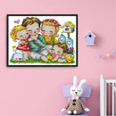 Cross Stitch Happy Family DIY Embroidery Kits 14CT Stamp Needlework (C093) Newly