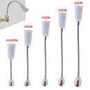 5PCS E27 LED Light Bulb Lamp Holder Flexible Extension Adapter Socket(20cm)