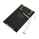 2W 5V USB Solar Panel Charger USB Port Cellphone Use Travel Portable`