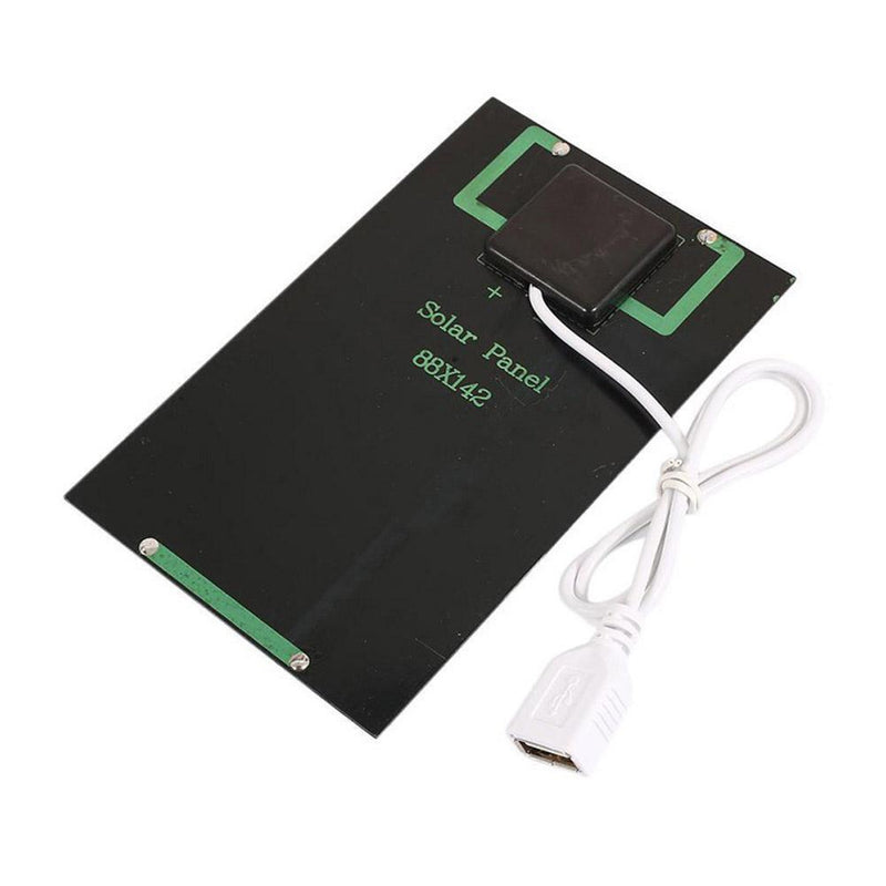 2W 5V USB Solar Panel Charger USB Port Cellphone Use Travel Portable`