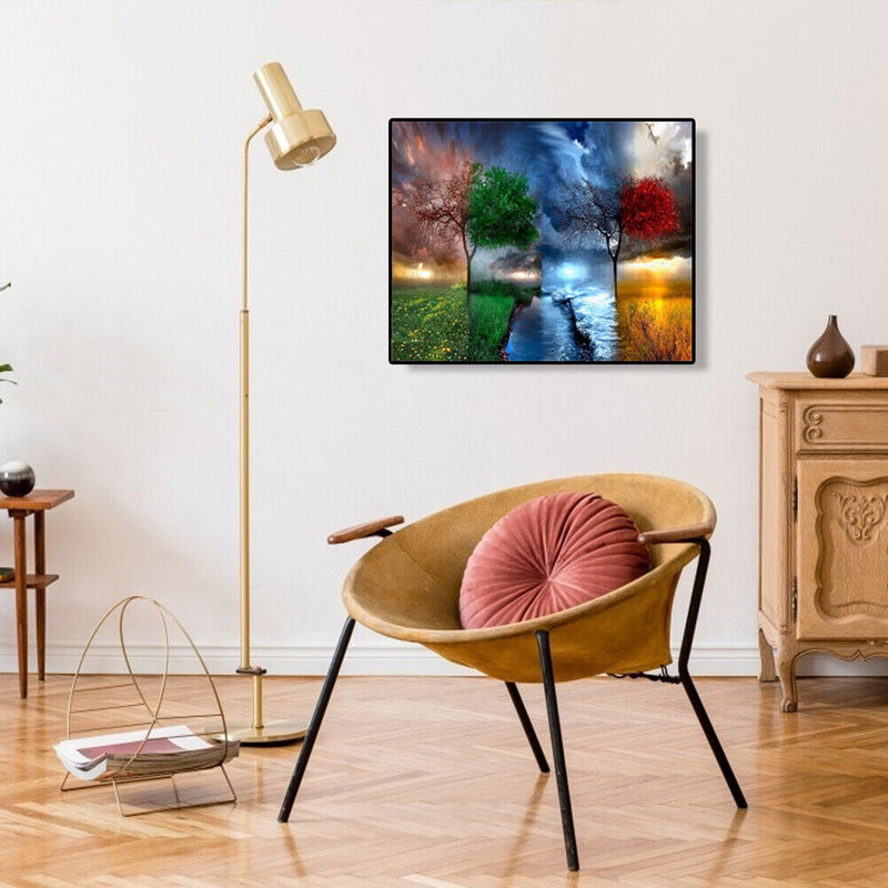 40x50cm Four Seasons DIY Oil Painting By Numbers Acrylic Paints On Canvas