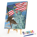 HandPainted Oil Paint Kill Time Picture Colouring Artcraft Eagle and Banner Gift
