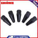 5pcs Bicycle Presta High Aluminum Pressure Valve Caps Dust Covers (Black)