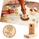 Romantic Rose Envelope Wax Seal Stamp Retro Dedicated Sealing Stamp Copper He