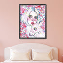 Diamond Painting Girl 5D DIY Full Round Mosaic Art Rhinestone Picture 30x40cm