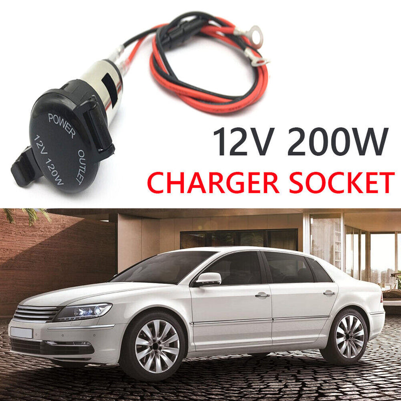12-24V 120W Auto Charger Plug for Motorcycle Car Truck Power Adapter Socket