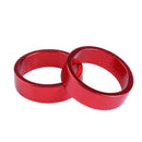 4pcs Aluminum Alloy Handlebar Headset Washer Bike Front Fork Spacer (Red)
